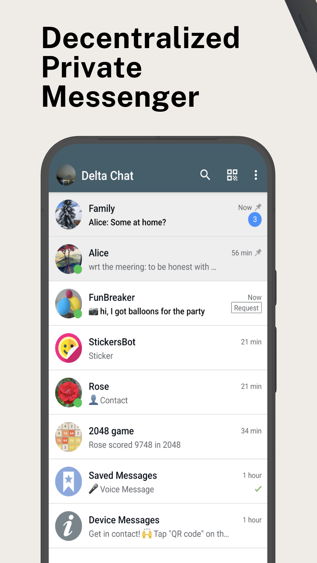 Screenshot Chat List