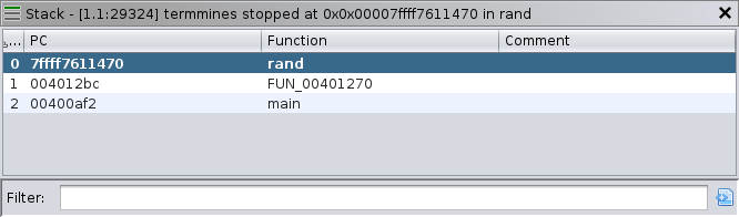 Stack window